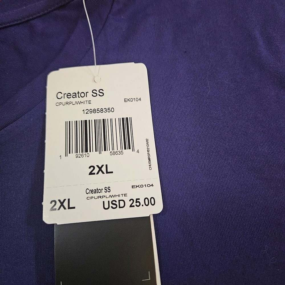Adidas Men's Purple T-Shirt Dri-fit - Picture 3 of 6